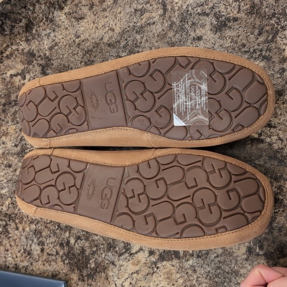 Ugg Ansley Water-Resistant Suede Wool Lined Slippers - Picture 7 of 9